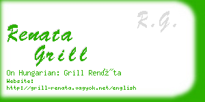 renata grill business card